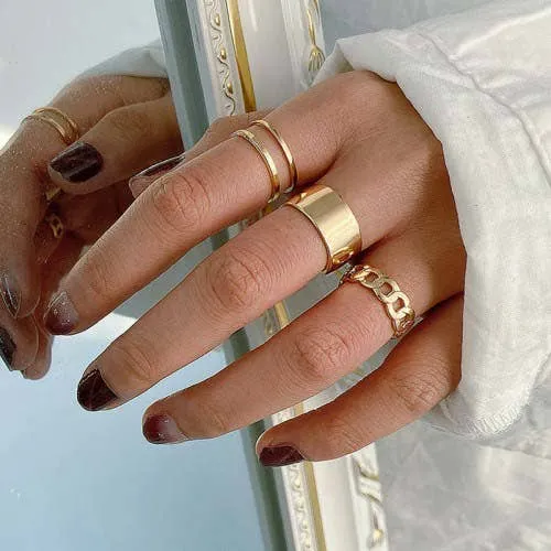 Keeraft Gold Plated Adjustable Ring Set Keeraft Home Gifts — wholesale More Wholesale Goods by the case