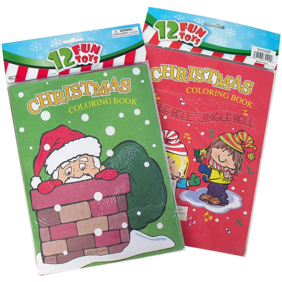 Christmas Coloring Books 9" x 11" Festive Coloring - All Age — wholesale Seasonal & Holiday by the case