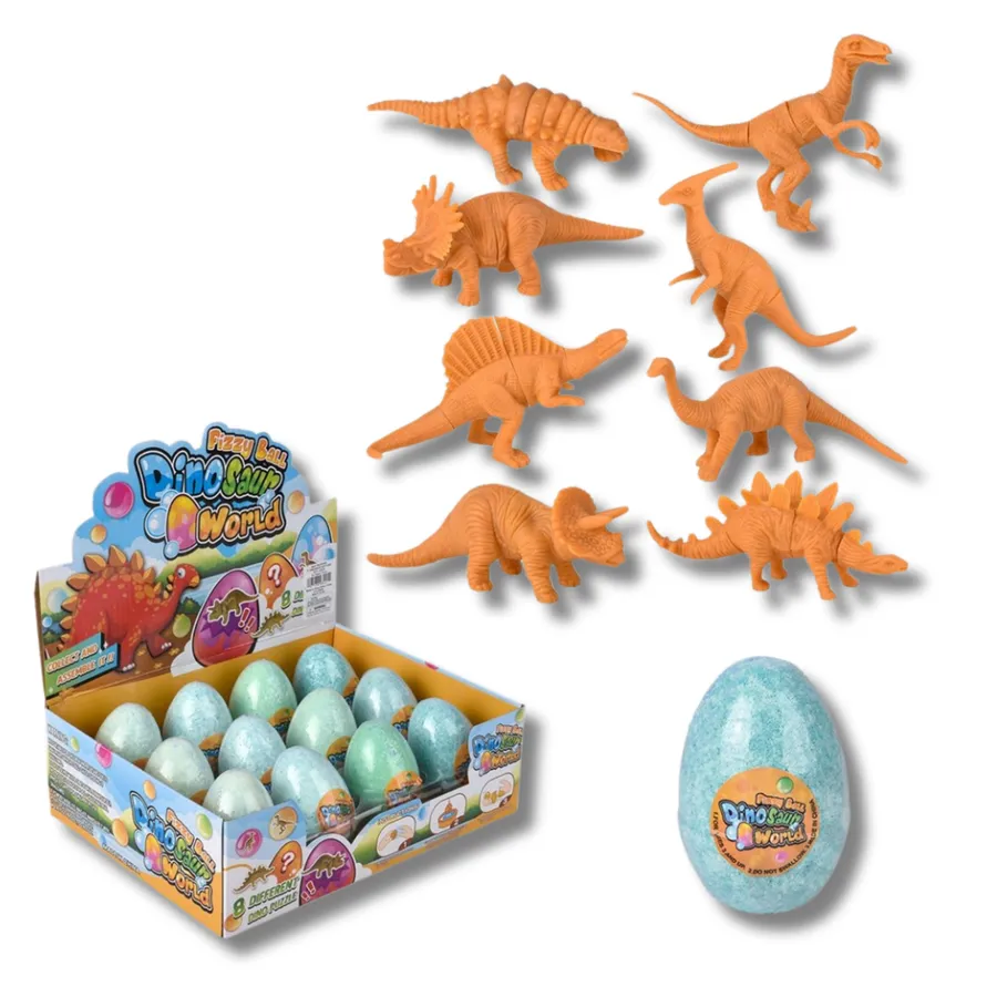 Dinosaur Fizzy Egg Toy For Kids - Assorted — wholesale Toys & Games by the case