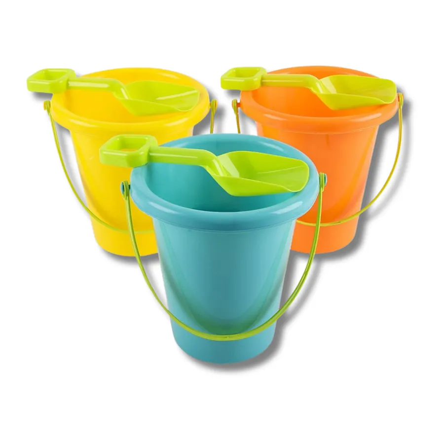 7.5'' Beach Pail & Shovel Kids Play Set- Assorted — wholesale Toys & Games by the case