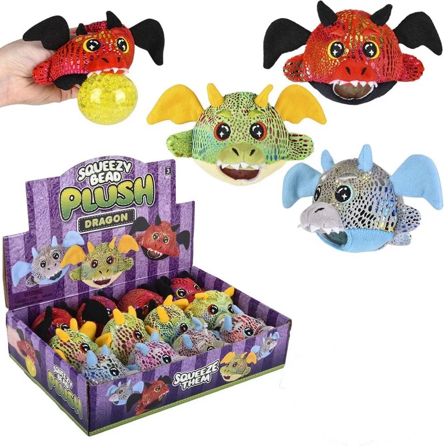 Dragon Squeezy Bead Plush Kids Toys For — wholesale Plush & Squishies by the case