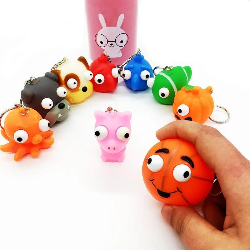 Animal Pop Out Squishy Keychain- In Bulk — wholesale Plush & Squishies by the case