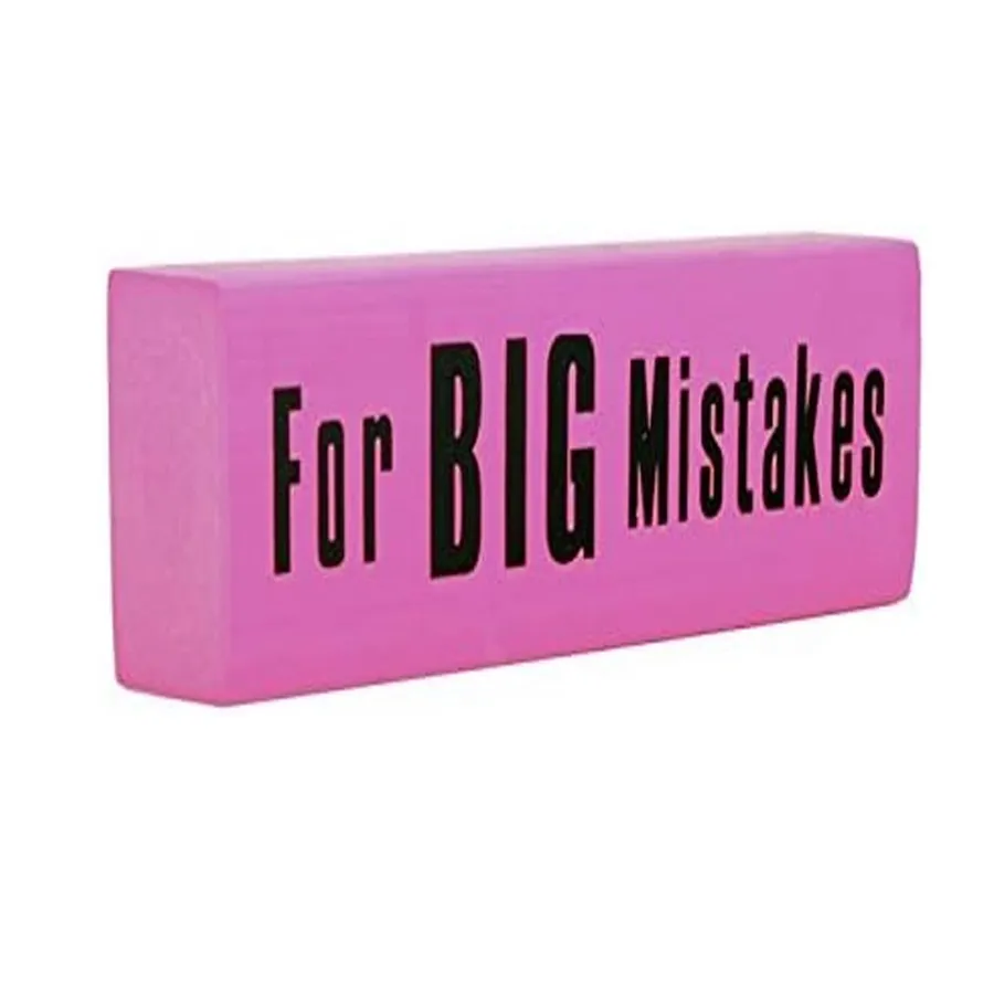 Giant Jumbo Pink Eraser | 5.5"inch — wholesale Stationery & Office by the case