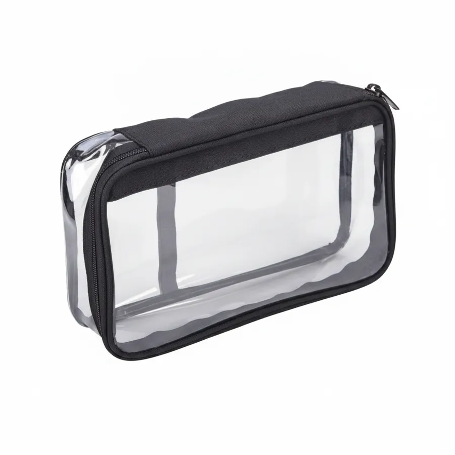 Clear Extra Large Pencil Case and Travel Pouch - Transparent Stationery Organizer — wholesale Bags & Backpacks by the case