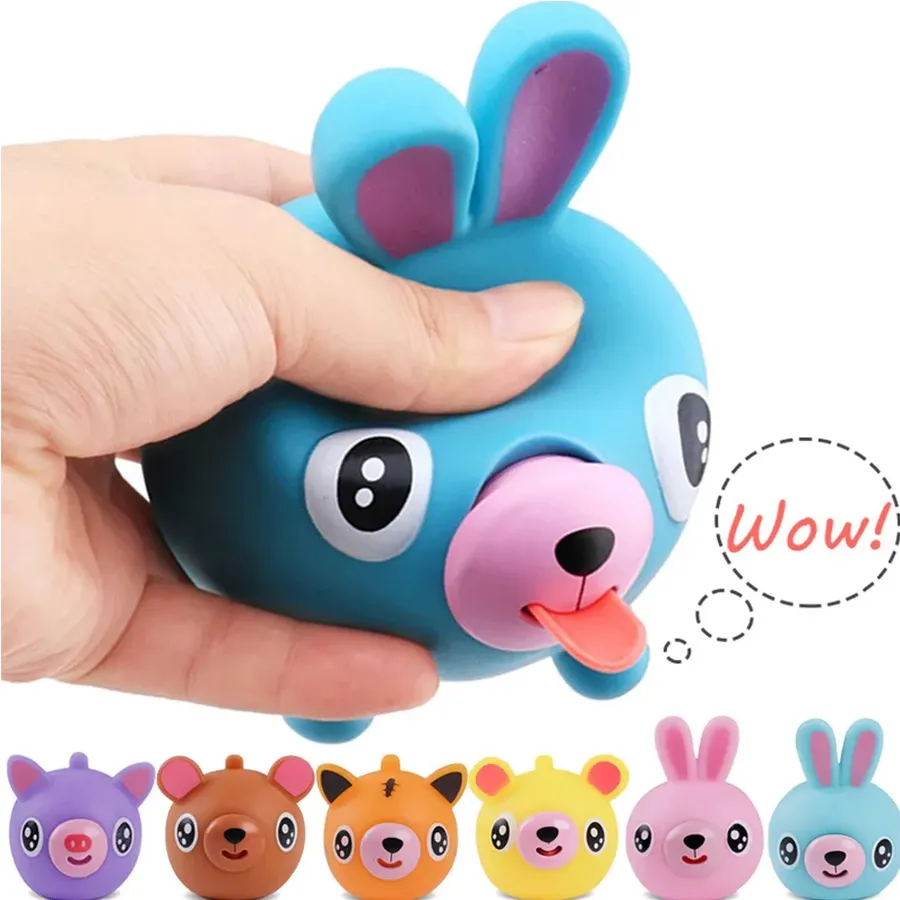 Squishy Toys Cute Animal Stress Ball - Soft Rebound Tiger, Pig, and Dog Sensory Fidget Toy — wholesale Fidgets & Sensory by the case