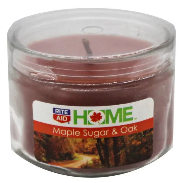 True Living 3OZ Maple Sugar Oak Scented Candle MOQ-16Pcs, 1.97$/Pc — wholesale Home & Décor by the case