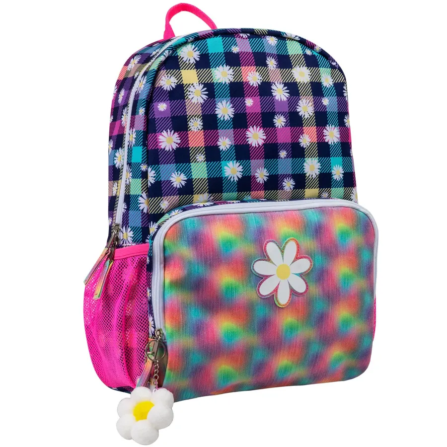 Easter Daisy Backpack With Side Mesh Pocket- 17'' — wholesale Seasonal & Holiday by the case