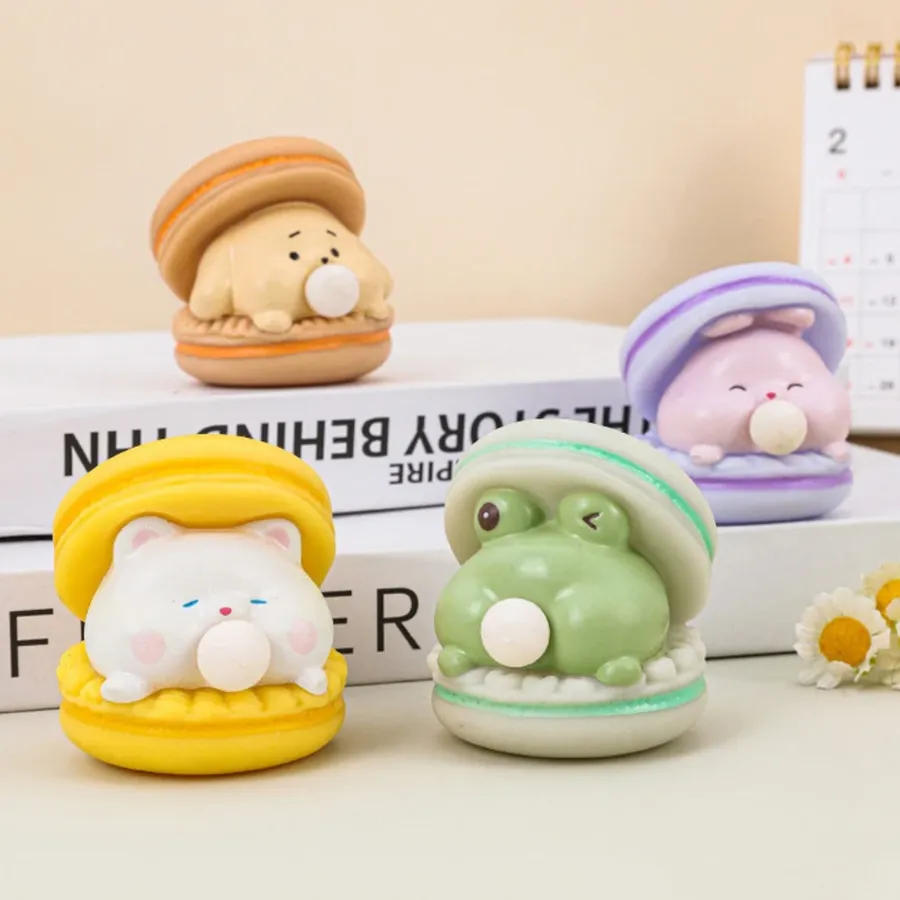 Squishy Toy Cute Animal Spit Bubble Burger, Sensory Fidget Stress Ball — wholesale Fidgets & Sensory by the case