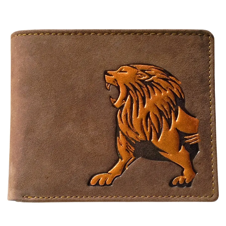 Customized Lion Drawing Genuine Leather Keeraft Home Gifts — wholesale Home & Décor by the case