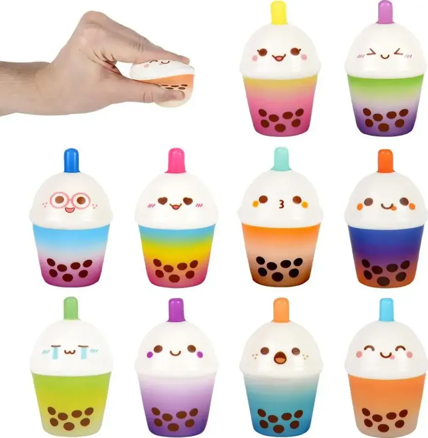 Easter Bubble Tea Squishy & squeeze Fidget Toy -Assorted — wholesale Fidgets & Sensory by the case