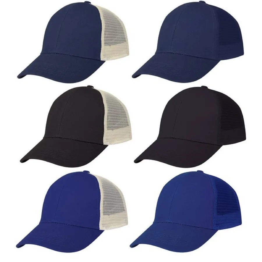 Crown Mesh Back Cap - Assorted — wholesale Apparel & Accessories by the case