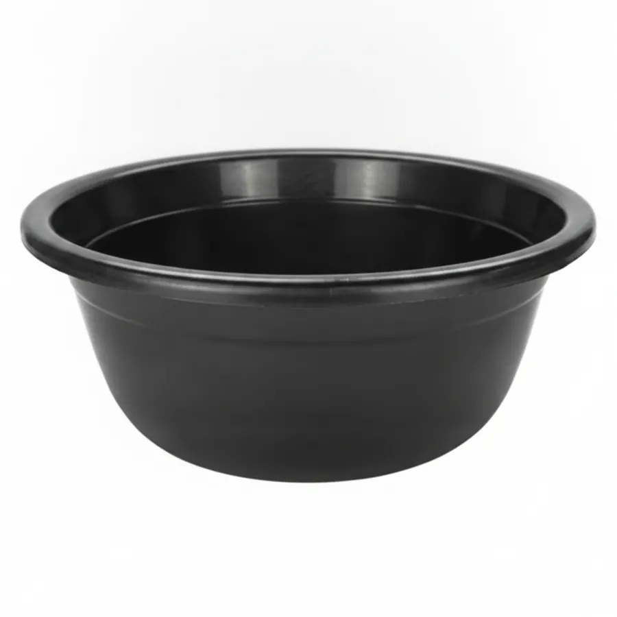Small Black Plastic Utility Basins - Everyday Home Essentials for Kitchen Storage and Organization — wholesale Kitchen & Drinkware by the case