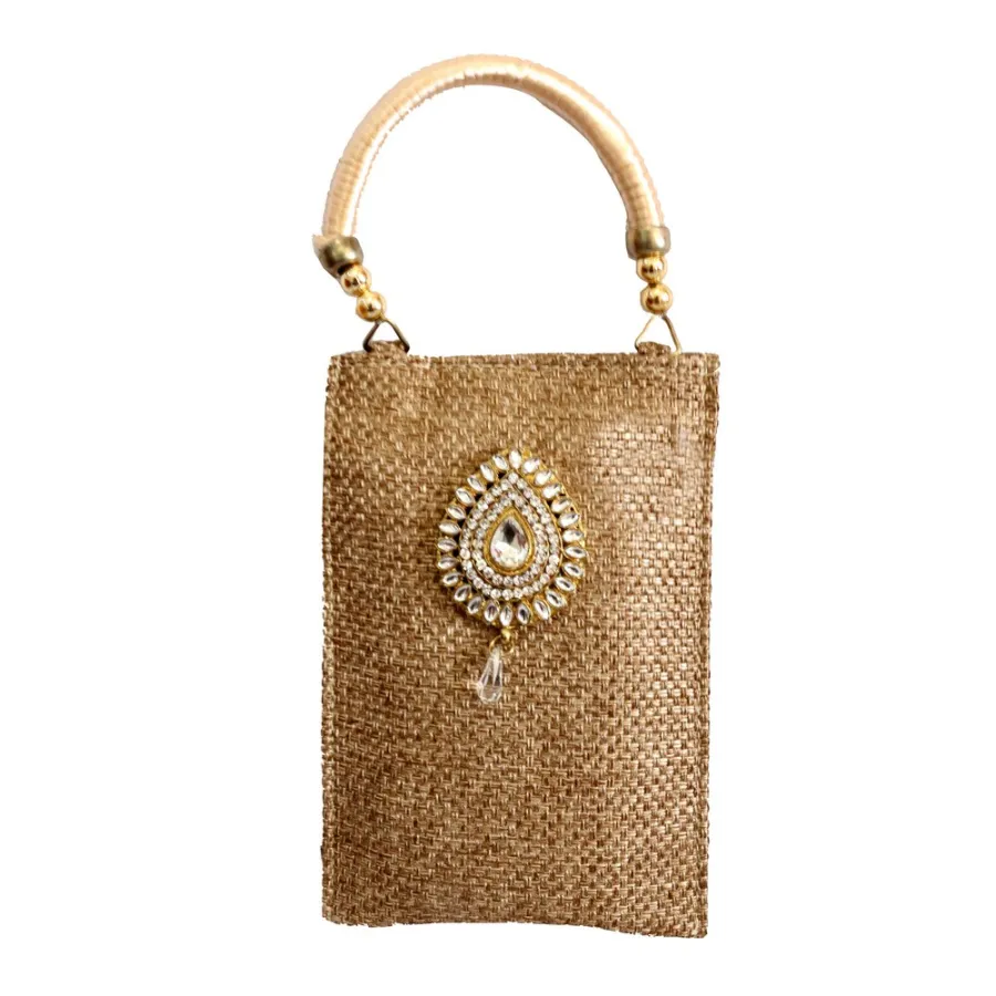 Beautiful Rectangular Jute Clutch Bag — wholesale Bags & Backpacks by the case