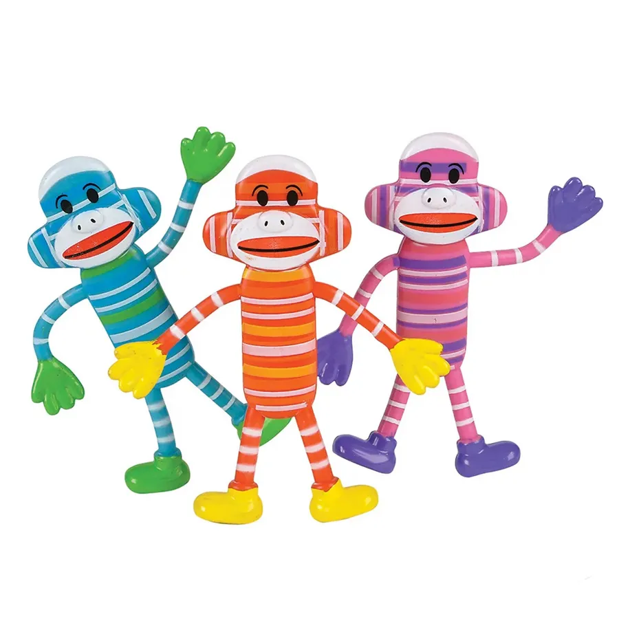 Monkey Bendable Figures Sticky Fidget Kids Toy — wholesale Fidgets & Sensory by the case