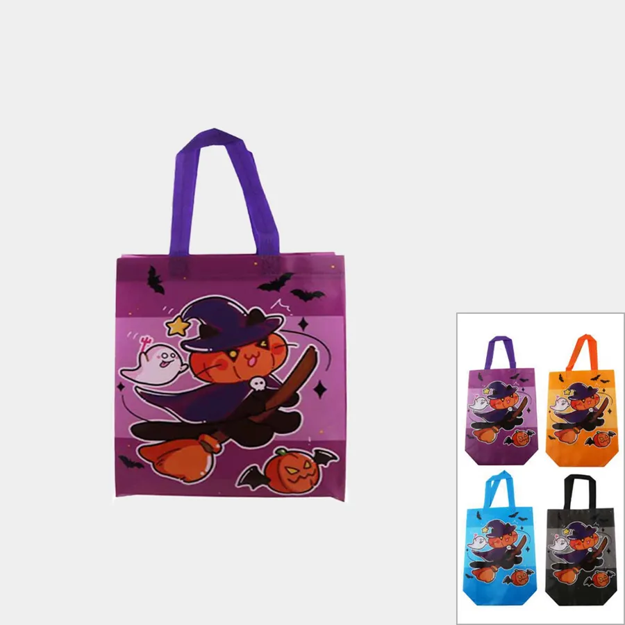 Back To School Spooky Themed Treat Reusable Bags - Assorted — wholesale Party & Gifts by the case