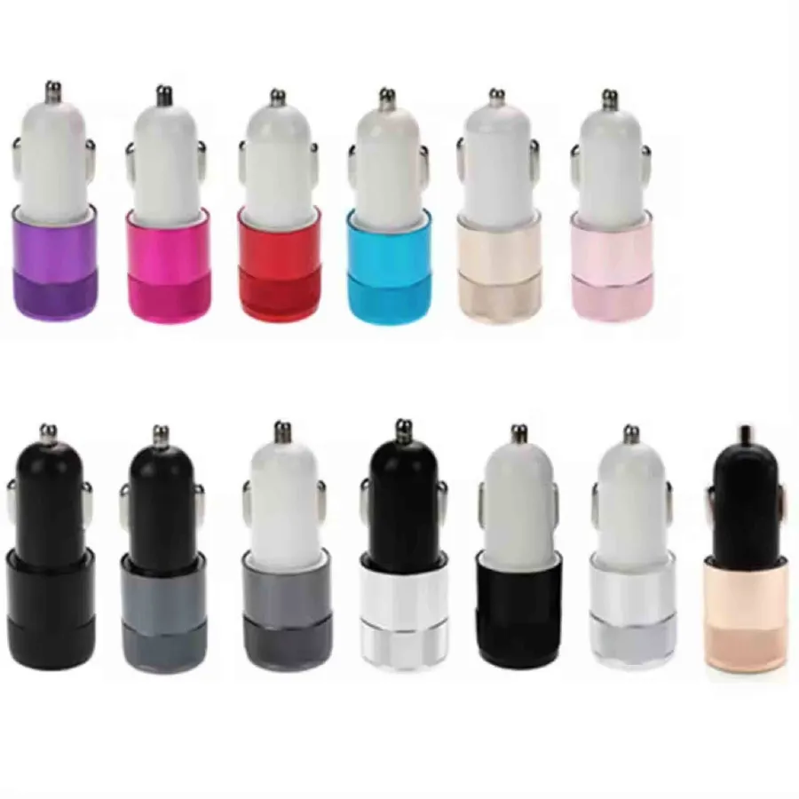 Car Charger Adapter Dual USB Port For Phone Accessories — wholesale Tech & Gadgets by the case