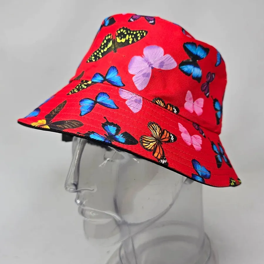 Butterfly Pattern Print Bucket Hat - Assorted — wholesale Apparel & Accessories by the case