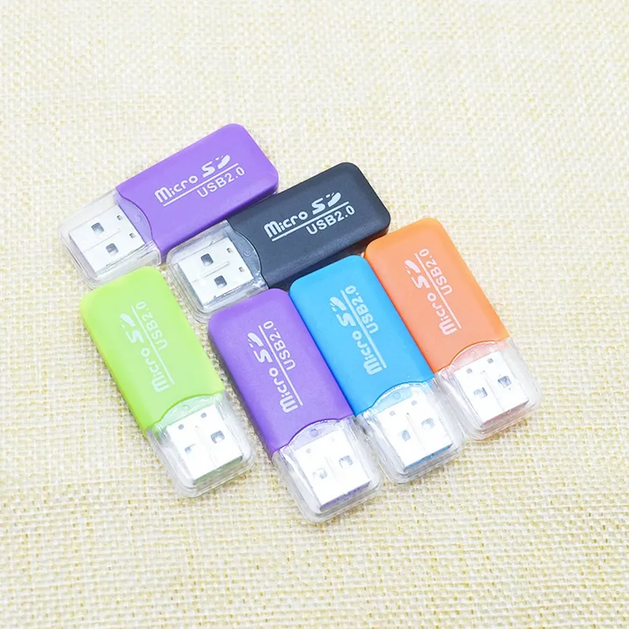 Assorted USB 2.0 2-in-1 Card Reader — wholesale Tech & Gadgets by the case