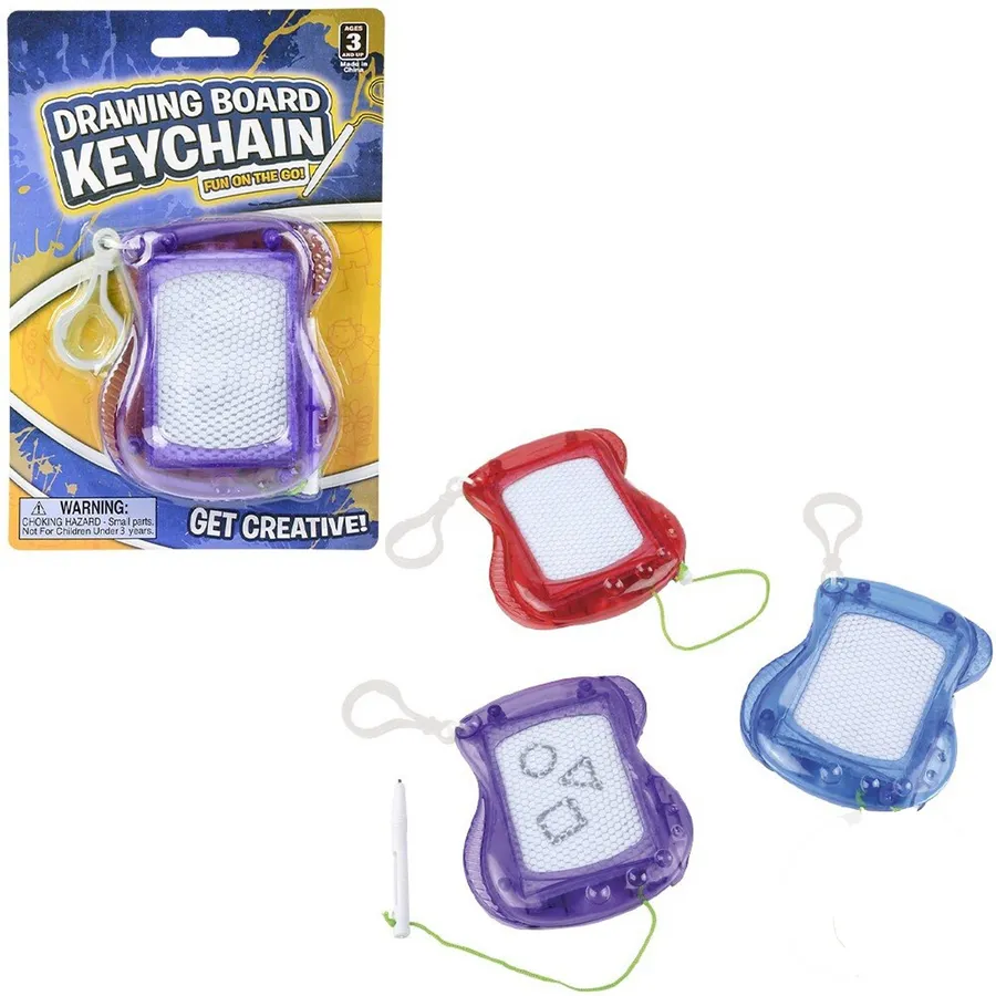 Drawing Board Backpack Keychain For Christmas - Assorted — wholesale Keychains & Charms by the case