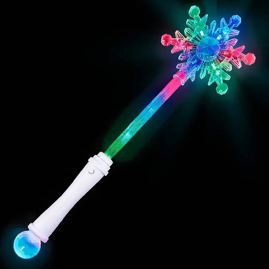 Snowflake Light-Up Sceptre Wand — wholesale Toys & Games by the case