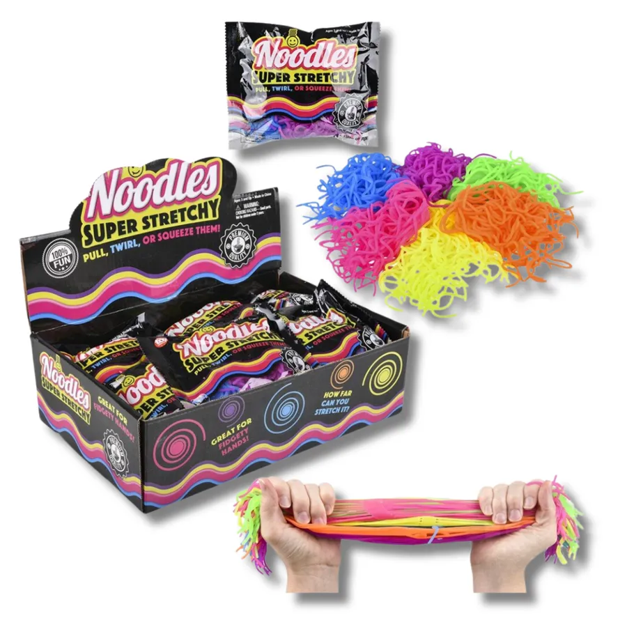 Stretchy Fidget Noodles Toy For Kids — wholesale Fidgets & Sensory by the case
