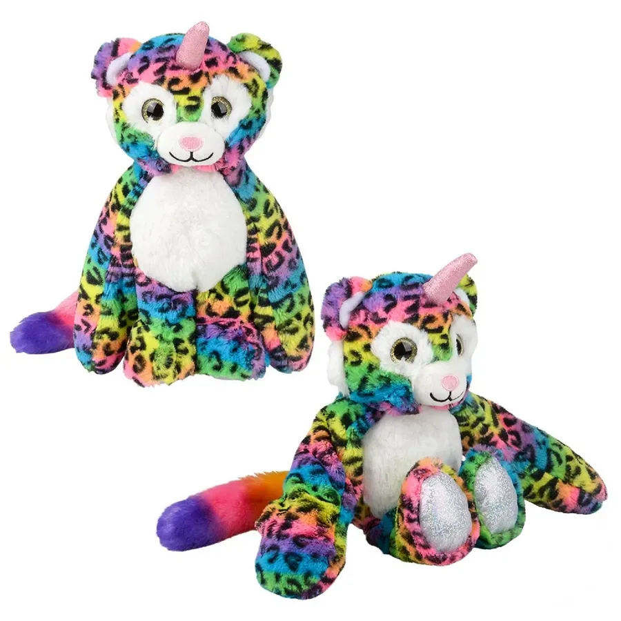 Fluffytale Leopard Plush Kids Toy - 10" — wholesale Fidgets & Sensory by the case