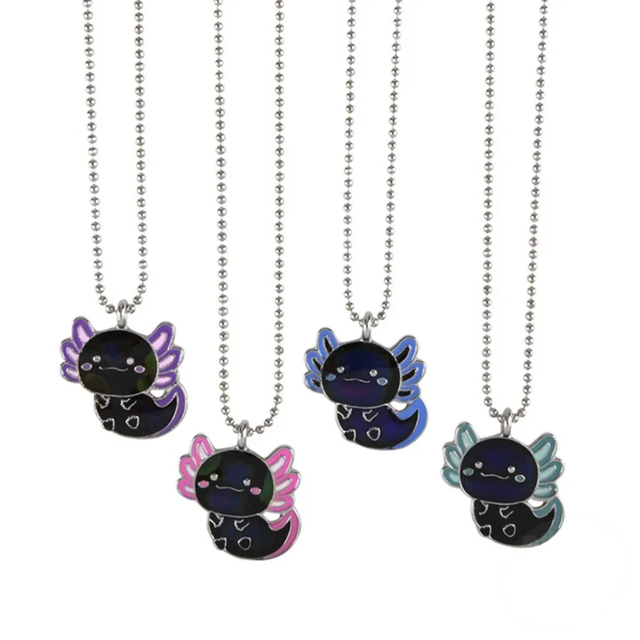 Axolotl Mood Change Necklace For Kids - Assorted — wholesale Apparel & Accessories by the case