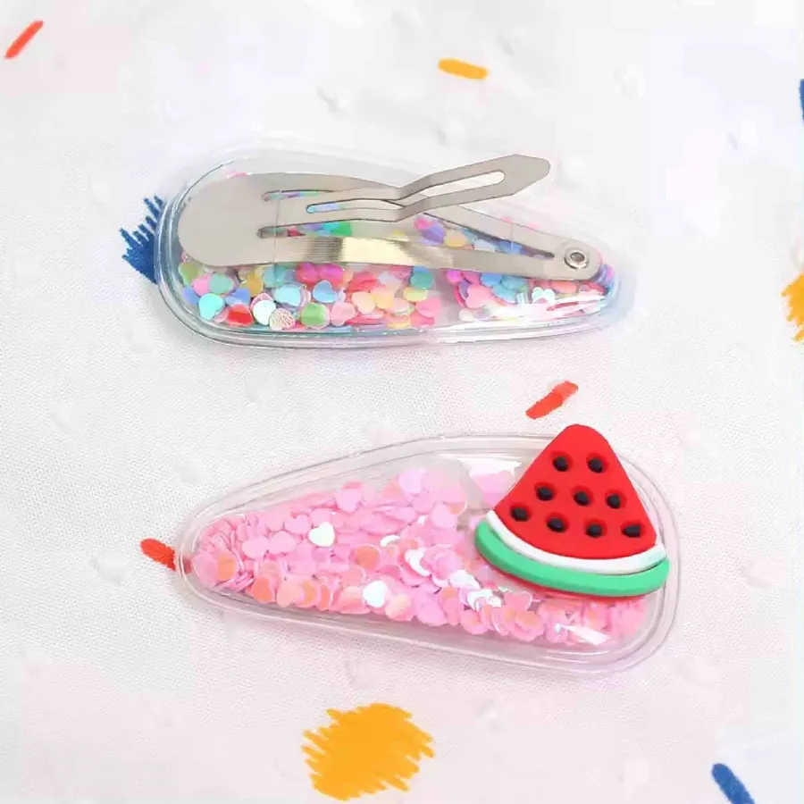 Fruit Print Hair Clip Set For Kids — wholesale Apparel & Accessories by the case