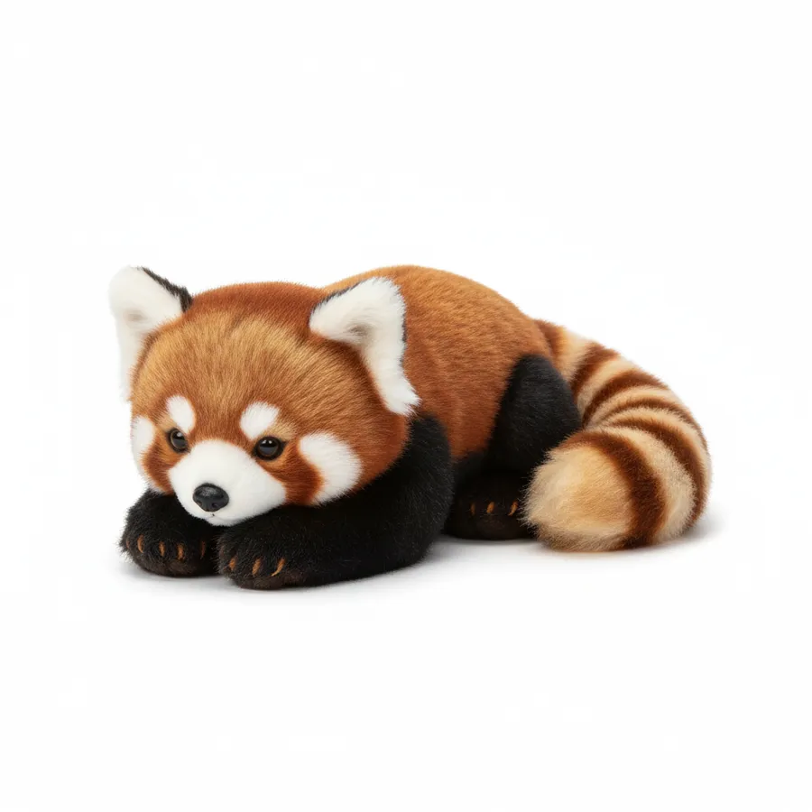 Heirloom Laying Red Panda Plush, 9.5 inch — wholesale Plush & Squishies by the case