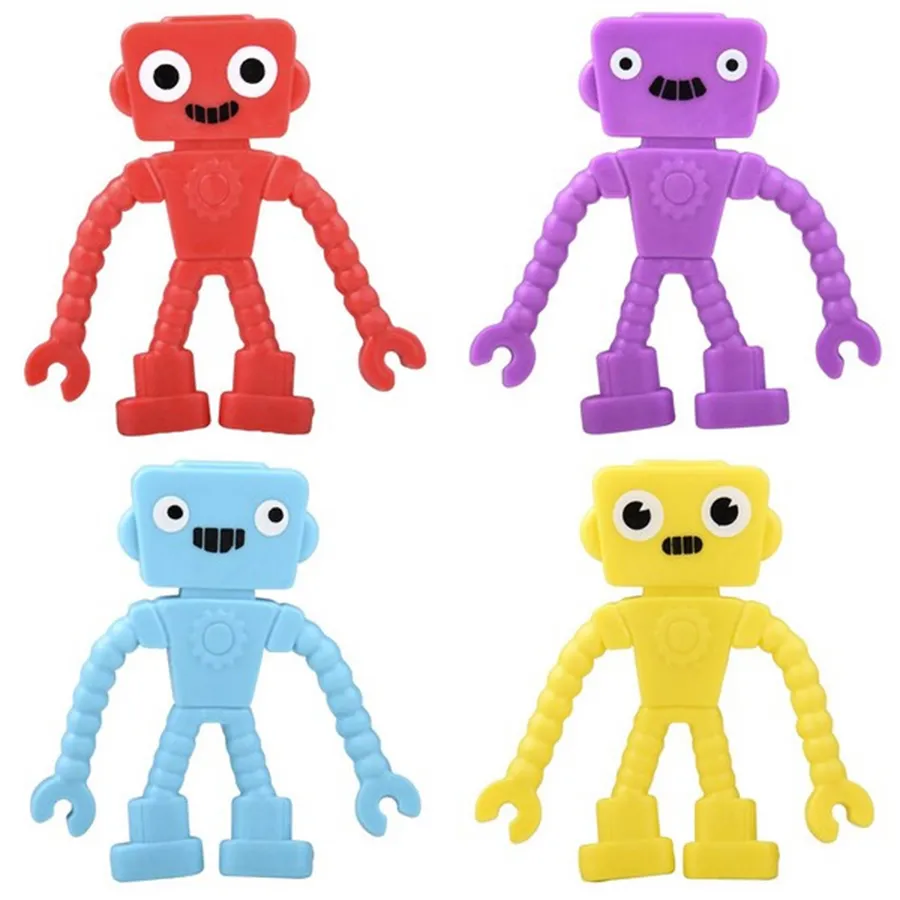 Fidget Sensory Toy Bendable Mini Robot for Kids - Assorted — wholesale Fidgets & Sensory by the case