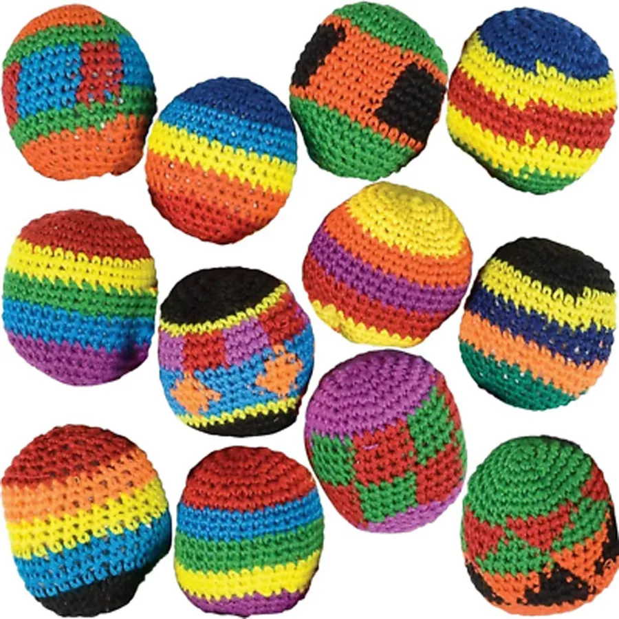 Woven Kickball Cotton Hacky Sacks: Fun O Keeraft Home Gifts — wholesale Home & Décor by the case