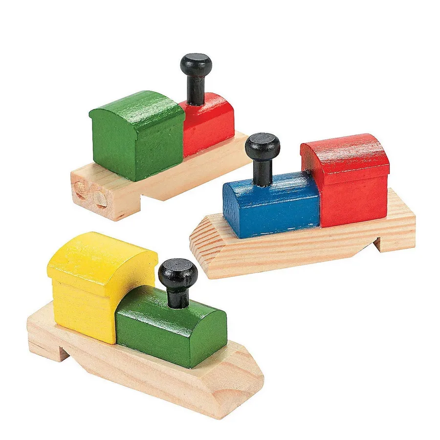 Wooden Train Shaped Whistles For Kids & Keeraft Home Gifts — wholesale Toys & Games by the case
