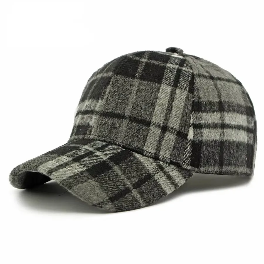 Casual Adjustable Plaid Baseball Cap for Women - Assorted — wholesale Apparel & Accessories by the case