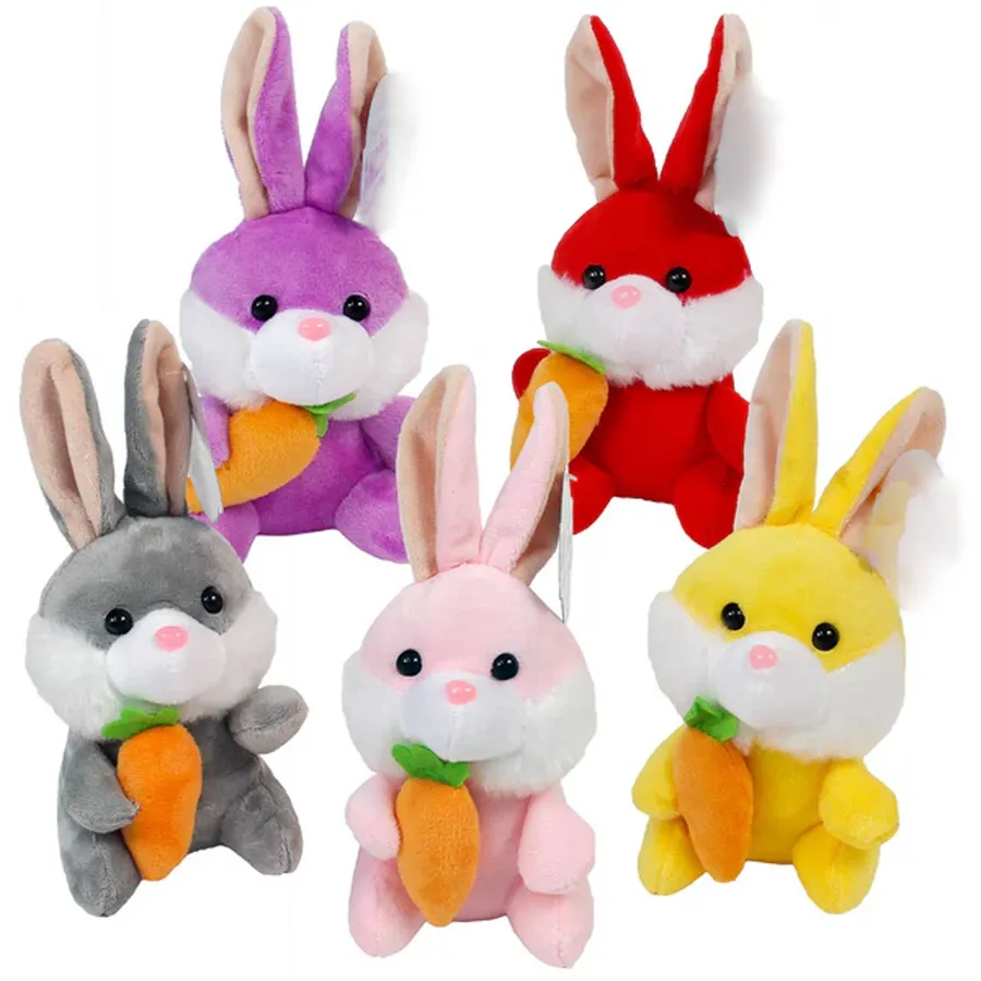 Soft Plush Stuffed Plush Bunny With Carrot - Assorted — wholesale Plush & Squishies by the case