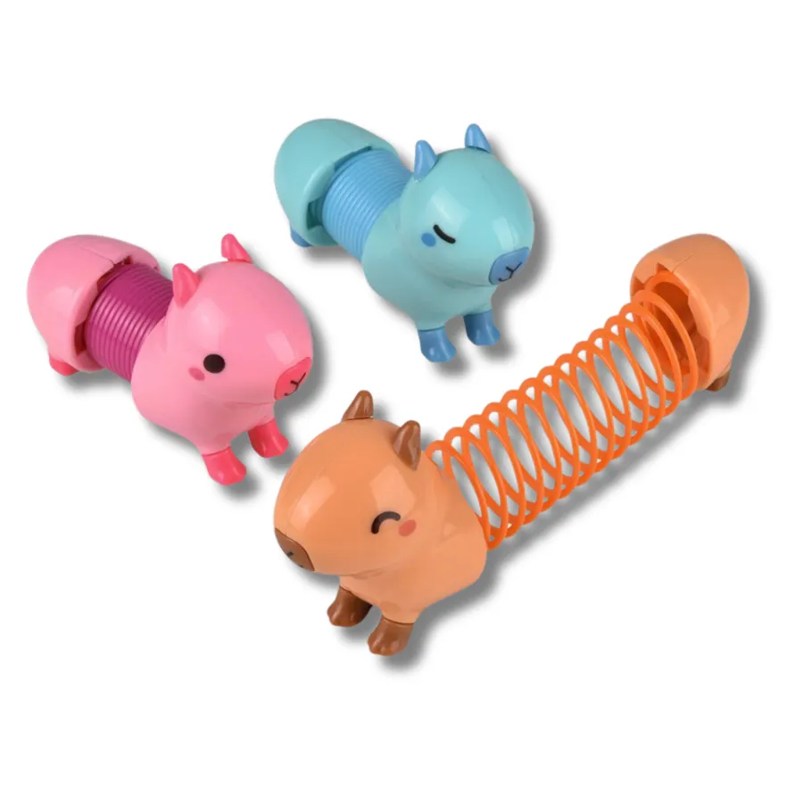 Fidget Toy Capybara Springy Coil - Tactile Sensory Toy — wholesale Fidgets & Sensory by the case