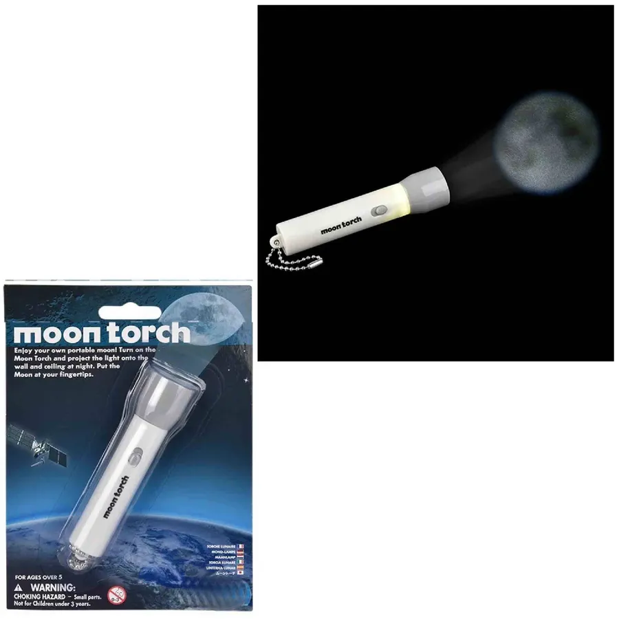 Moon Torch Light With Projector — wholesale Toys & Games by the case