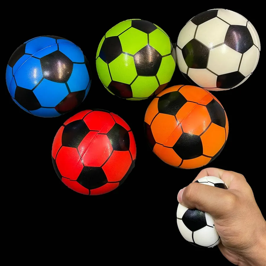 Squeezy Stress Soccer Ball For Kids - Assorted — wholesale Fidgets & Sensory by the case