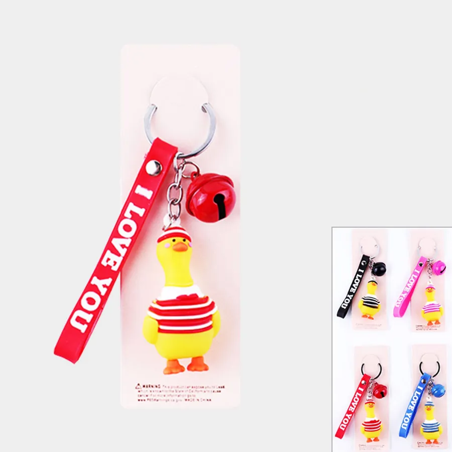 Cartoon Duck Keychains For Kids- For Easter — wholesale Keychains & Charms by the case