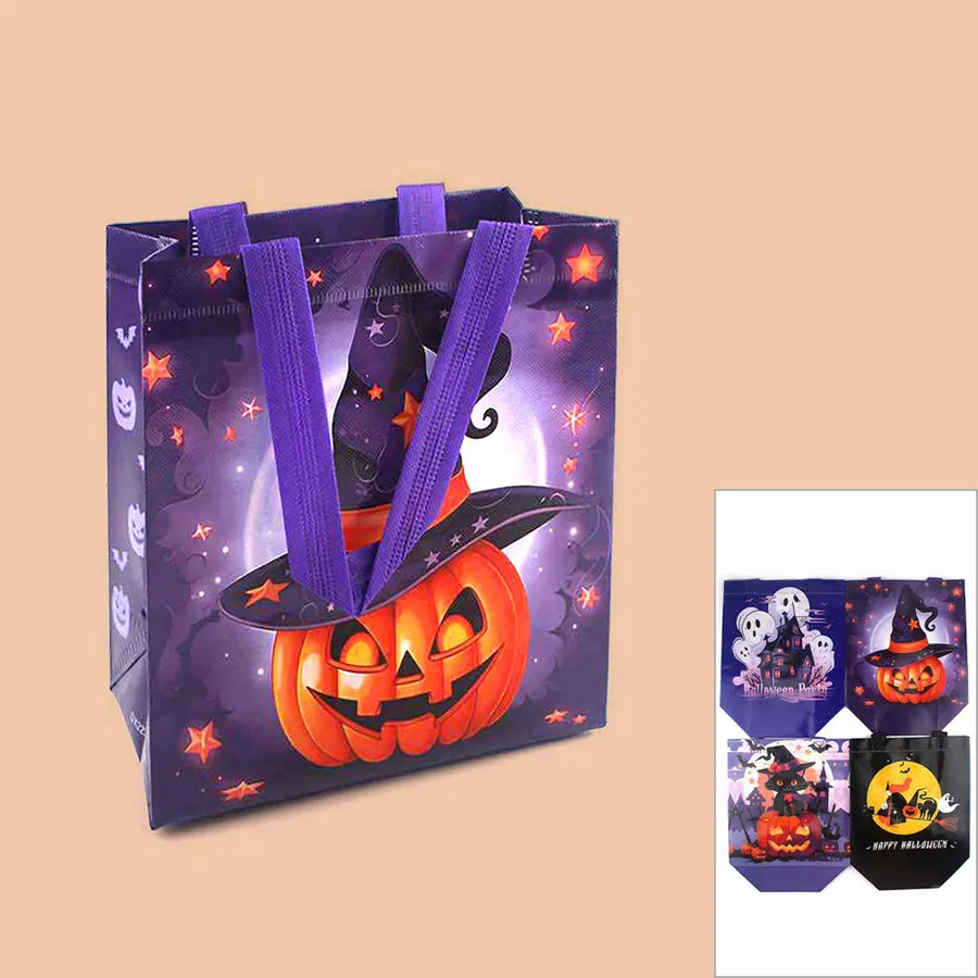 Back To School Halloween Treat Patterned Reusable Bags — wholesale Seasonal & Holiday by the case