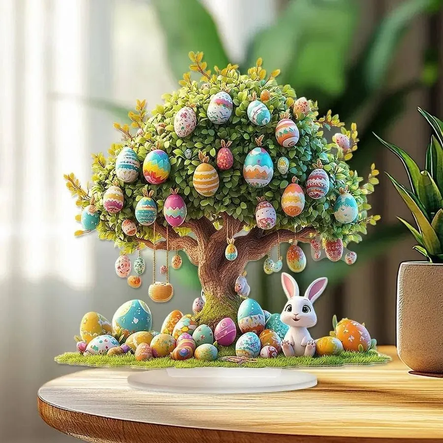 Acrylic Craft Home Easter Bunny Ornament For Decor — wholesale Seasonal & Holiday by the case