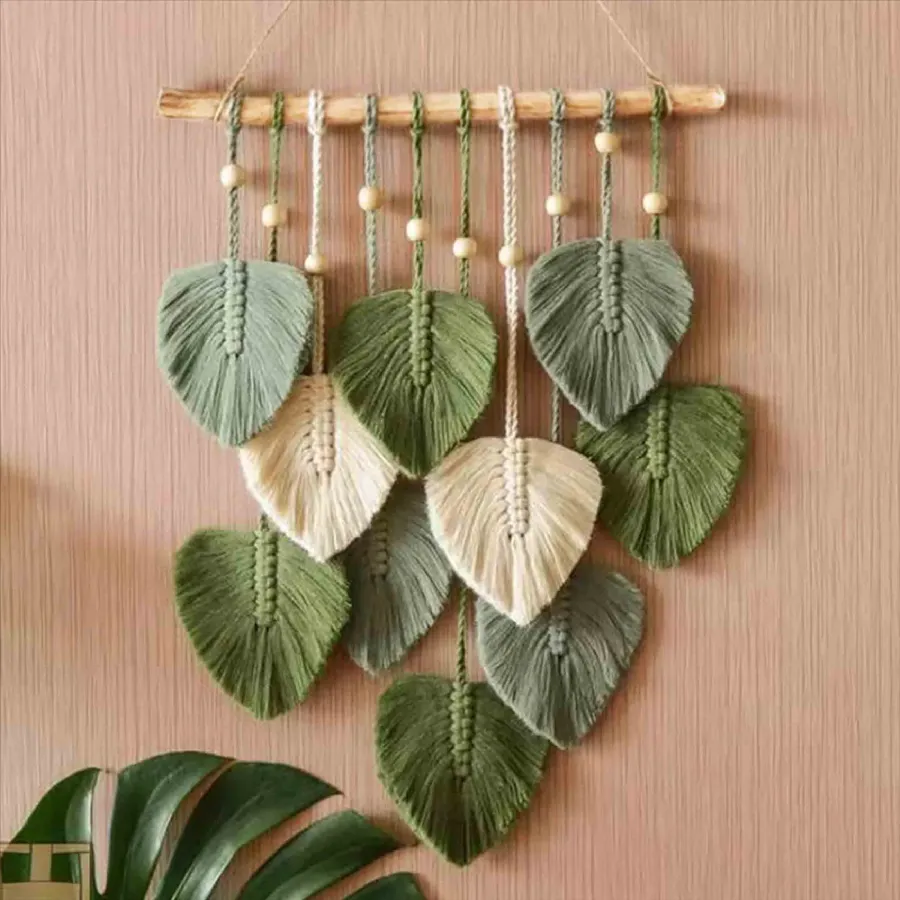 Easter Leaf Wall Hanging Boho For Valentine Valentine — wholesale Seasonal & Holiday by the case