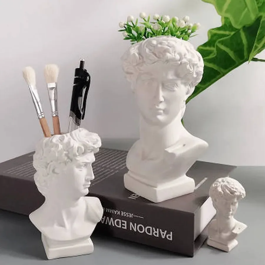 Gorgeous David Head Plant Flower Pot Home Décor — wholesale Home & Décor by the case