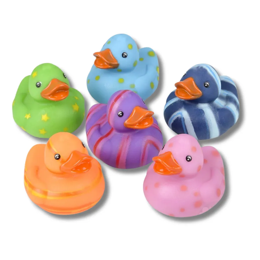 Easter Multicolored Pattern Rubber Duckies Kids Toy — wholesale Seasonal & Holiday by the case