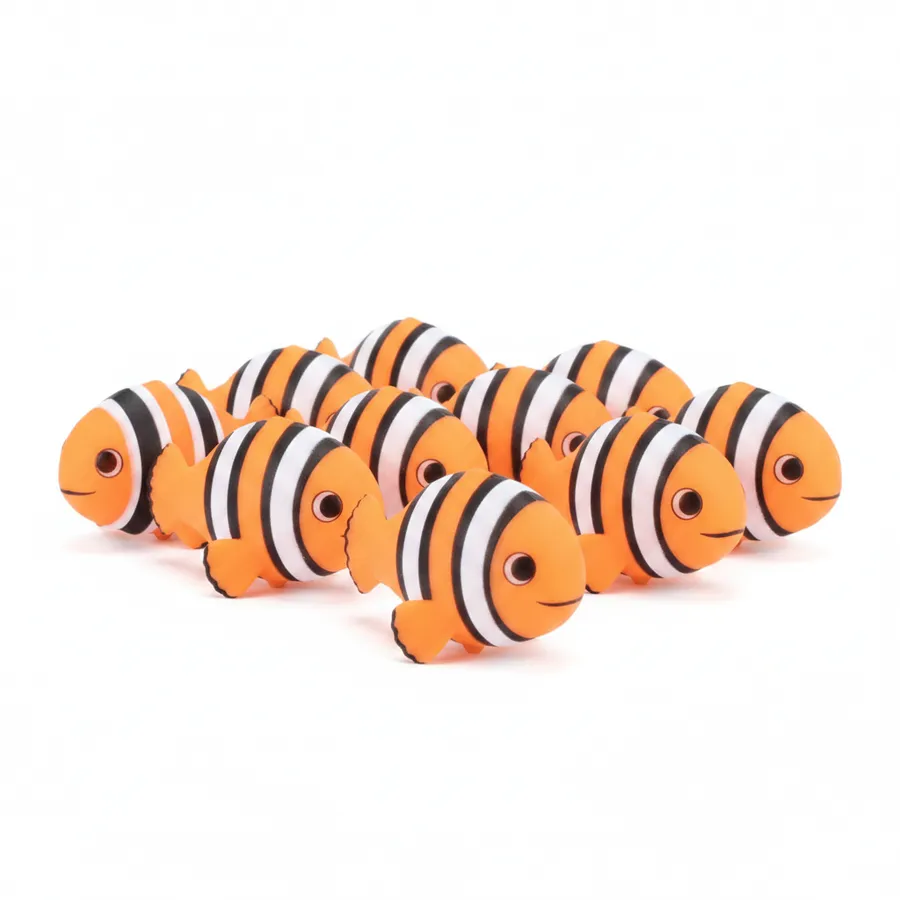 7-Inch Wiggle Clown Fish Sensory Toy - Squishy Fidget Toy for Stress Relief — wholesale Fidgets & Sensory by the case