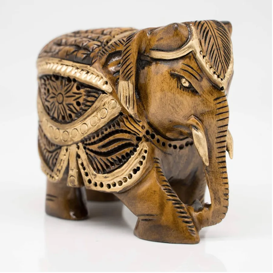 Wooden Elephant Carved Keychains for Home Decore — wholesale Keychains & Charms by the case