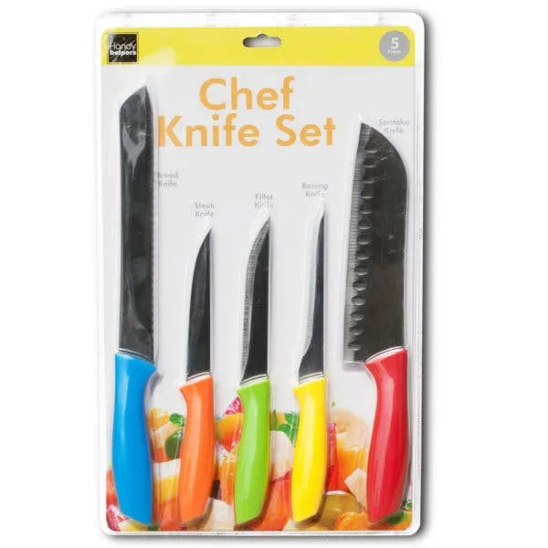Colorful Chef Knife Set (Pack of 1) Keeraft Home Gifts — wholesale Home & Décor by the case