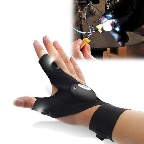LED Work Gloves Flashlight | Hands-Free Lighting — wholesale Apparel & Accessories by the case