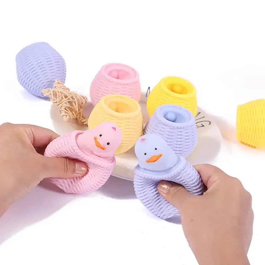 Duck Squeeze Fidget Easter Kids Toy- In Bulk — wholesale Fidgets & Sensory by the case