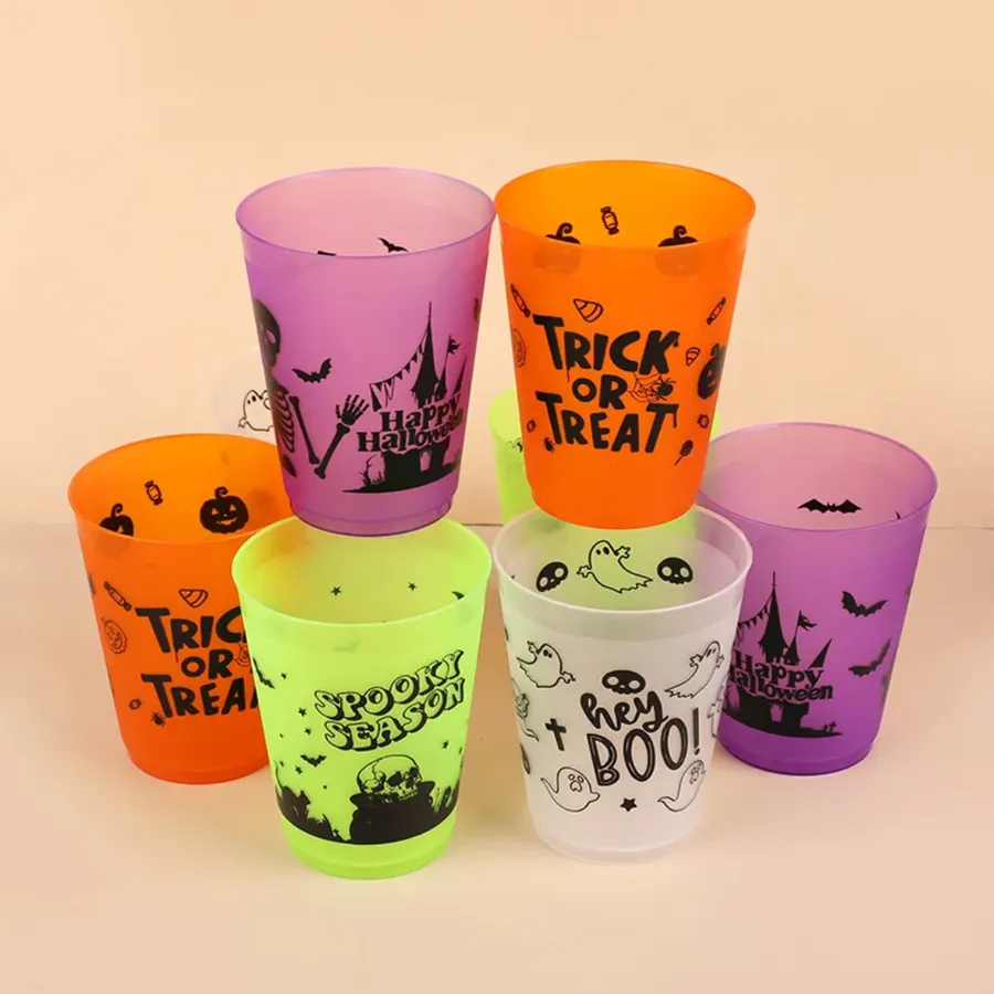Gothic Resin Skull Party Cups - Reusable Spooky Decor Set — wholesale Party & Gifts by the case