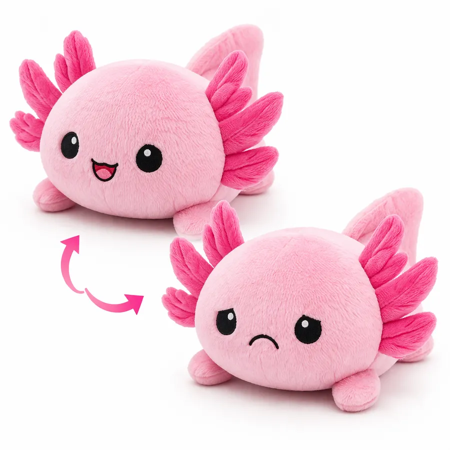 Fidget Reversible Axolotl Plush - Viral Mood Sensory Toy Set — wholesale Fidgets & Sensory by the case